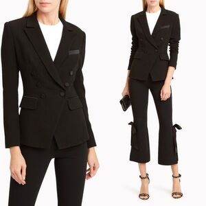 JONATHAN SIMKHAI Crepe Double Breasted Blazer